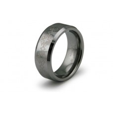 Laser Engraved Tungsten Carbide Ring